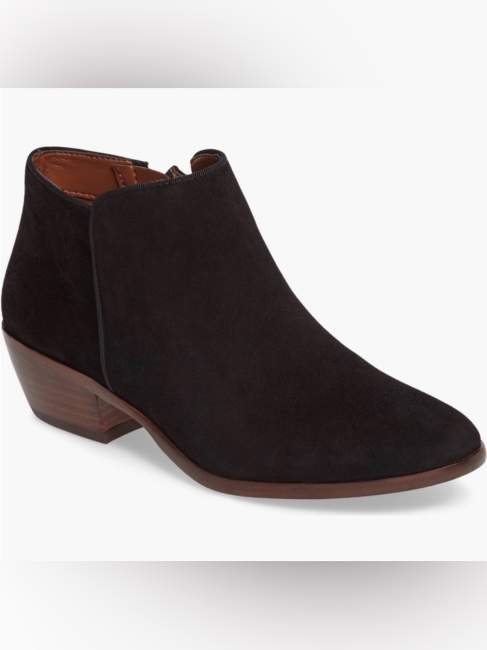 Sam Edelman “Petty” Chelsea Suede Ankle Boots in Black • Women’s 7.5